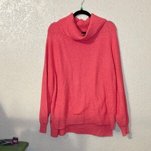 Old Navy Vibrant Pink Cowl Neck Sweater